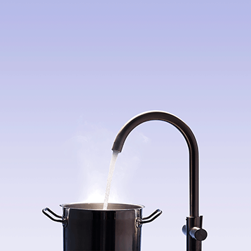 Warm water door zon